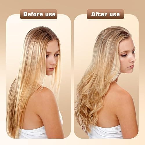 Gifts for Women Curling Iron, 2 in 1 Hair Straightener and Curler, 1.25 Inch Ceramic Curling Wand with Adjustable Temperature, Dual Voltage for All Hair Types, thumbnail 6