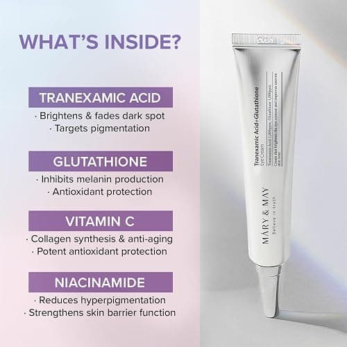 Mary&May Tranexamic Acid + Glutathione Eye Cream - Powerful Antioxidant, Reduces Dark Circles in the Eye, Improve Uneven Skin Tone with Vitamin C - Suitable for Morning and Night Use, 1.01 oz. thumbnail 3