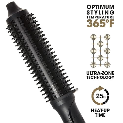 ghd Rise Volumizing Hot Hair Brush - Professional 1.25” Hot Brush for Dry Hair with Maximum Root Lift, 2x Volume, 365ºF Safe Styling Temperature Technology and Auto Sleep Mode - Black thumbnail 2