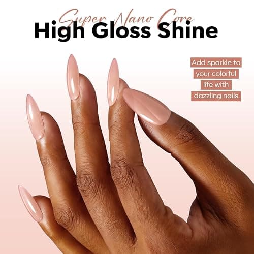 modelones Nude Gel Polish Jelly Natural Pink Gel Nail Polish | French Tip Base Color Translucent Soak Off U V Soap Nails for Nail Art Manicure at Home 15ML thumbnail 4