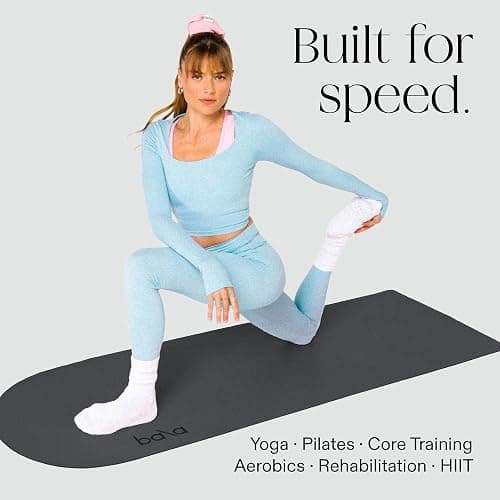 Bala Yoga Mat for Home Gym, Non-Slip Exercise Mat for Home Yoga | Indoor Exercising Floor Mat for Stretching, Pilates, Aerobics & Fitness - Outdoor / Indoor Exercise Equipment thumbnail 4