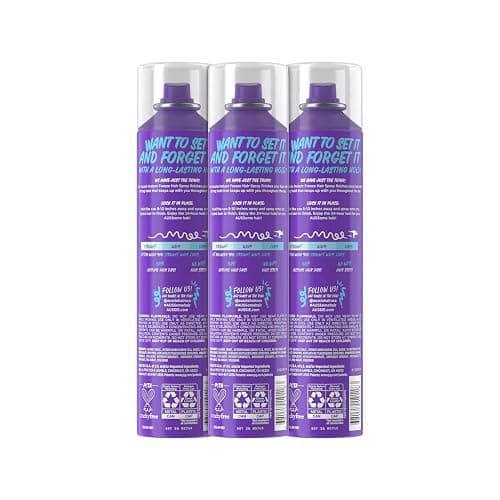 Aussie Instant Freeze Hair Spray for Extreme Hold, Infused with Jojoba Oil & Sea Kelp, Long-Lasting All-Day Fresh Citrus Scent, Safe for All Hair Types, 10 Fl Oz, 3 Pack thumbnail 9