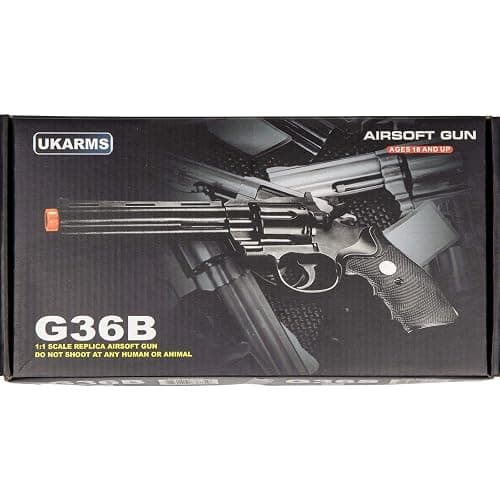 Airsoft 357 Magnum Revolver Full Size Spring Pistol Hand Gun w/Shells 6mm BB - Image 1