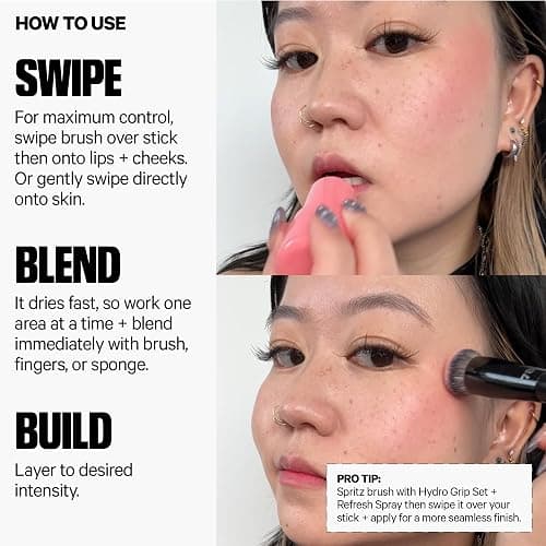 Milk Makeup Cooling Water Jelly Tint – Long-Lasting Sheer Lip + Cheek Stain with Firming Vegan Collagen + Hydrating Aloe – Transfer Proof, Buildable Lip Tint + Blush thumbnail 4