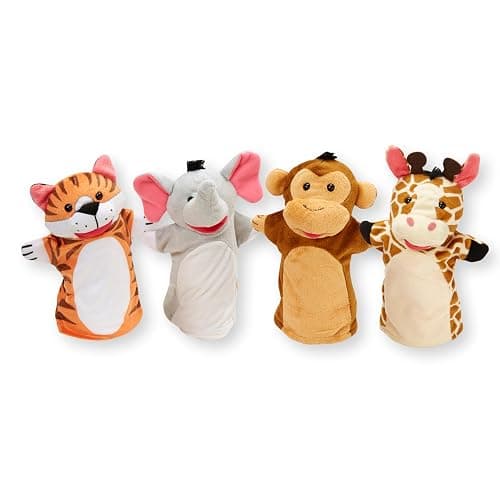Melissa & Doug Zoo Friends Hand Puppets (FFP) - Image 1