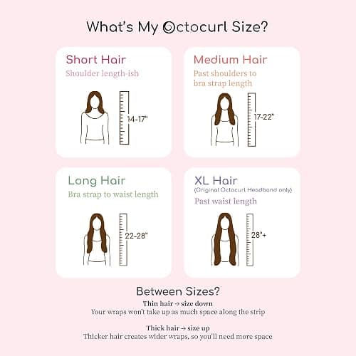 Octocurl No Headband Heatless Hair Curler – Soft Octopus Curling Wrap for Overnight Curls, Spiral, Loose, Beach Waves, Damage-Free Styling for Medium Length Hair (QMax - Mauve) thumbnail 4
