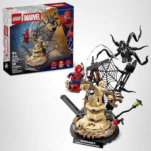 LEGO Marvel Epic Battle: Spider-Man vs. Sandman Building Toy for Boys & Girls - Super Hero Playset W/Venom, Sandman, & Spider-Man Minifigures - Gift Idea for Birthdays - Ages 9+ - 76334 thumbnail 7