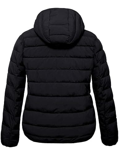 wantdo Women's Plus Size Lightweight Jackets Full-Zip Quilted Warm Jacket with Hood thumbnail 3