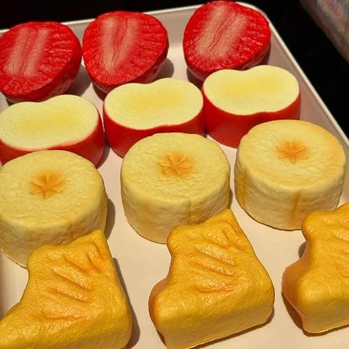 Food Slow Rising Squishy Stress Reliever for Adults Soft PU Foam Office Desk Fidget Anxiety Focus Tool Faux Food Sensory Prop for Relaxation (red Strawberry) thumbnail 5