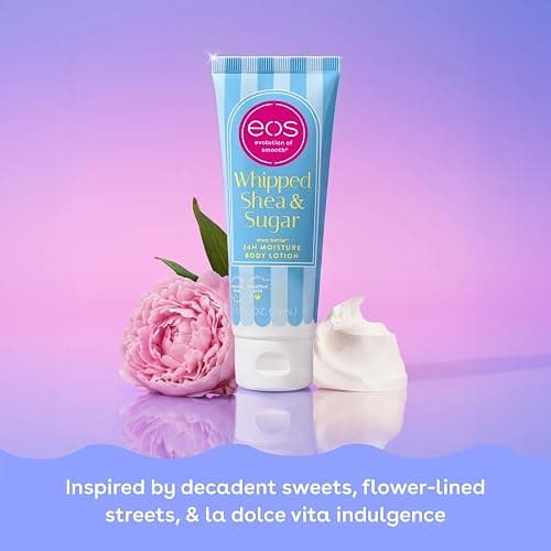 eos Shea Better Travel Size Body Lotion, Whipped Shea & Sugar, Limited Edition Skin Care, 24-Hour Moisture, Body Lotion for Women, travel size toiletries, Vegan, 2.5 fl oz (Pack of 2) thumbnail 3