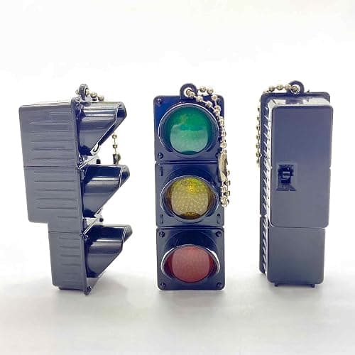 sunaeset novelty car keychain for bag, funny unique cool stoplight key chain accessories for men women, purse charms for handbags, fun small gifts for men ideas thumbnail 6