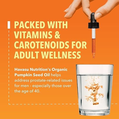 Pumpkin Seed Oil - USDA Organic - Cold Pressed for Hair, Prostate, and Hormone Support - 2 Month Supply - Liquid Drops for Men and Women - Vegan, Non-GMO, and Gluten Free - Unflavored, 1 Fl Oz thumbnail 4