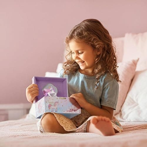 ProCase Unicorn Jewelry Box for Girls, Kids Musical Jewelry Boxes with Spinning Unicorn Doll, Birthday Christmas Gifts for Little Girls Children Toddler Ages 3 4 5 6 7 8 -Unicorn (Box Only) thumbnail 7