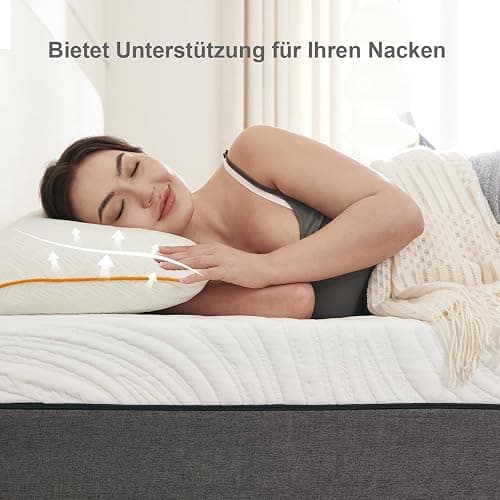 Twirest Kopfkissen 40x80cm（2er Set）, Memory Foam Kissen - gefülltes Schlafkissen, Höhenverstellbares Kopfkissen mit Reißverschluss, Abnehmbarer/Waschbarer Kopfkissenbezug thumbnail 6
