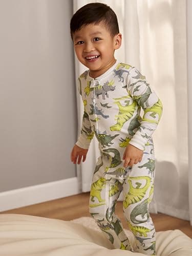 Simple Joys by Carter's baby-boys 3-pack Snug Fit Footless Cotton Pajamas thumbnail 3