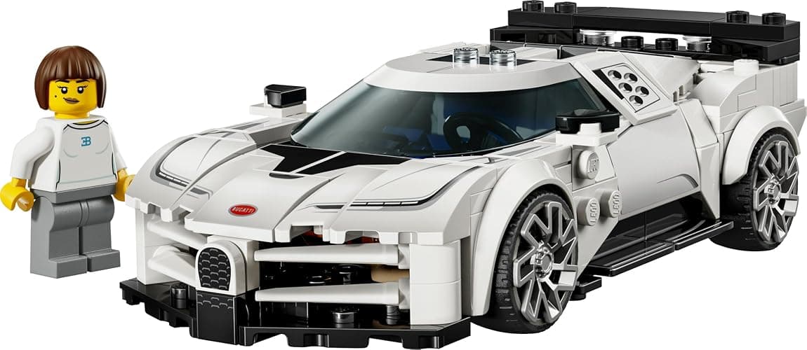LEGO Speed Champions Bugatti Centodieci Hyper Sports Car Toy - Car Model Kit with a Driver Minifigure - Birthday Gift for 9+ Year Old Boys - 77240 thumbnail 10