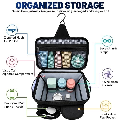 Dorm Room Essentials for Guys Girls, Quick Dry Mesh Shower Caddy Portable | Large Travel Toiletry Shower Bag for Full-Sized Bottles, Makeup Organizer for College Camping Cruise Ship, Women & Man Gifts thumbnail 5