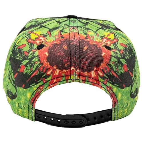 kreepsville 666 Zombie Bite Sublimated Adjustable Baseball Snapback Hat Multicolor thumbnail 4