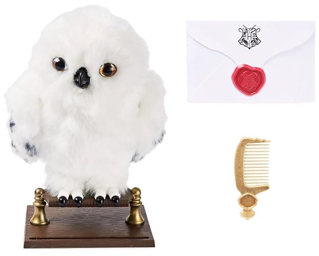 Wizarding World, Enchanting Hedwig Interactive Harry Potter Owl with Over 15 Sounds and Movements and Hogwarts Envelope, Kids Toys for Ages 5 and up thumbnail 7