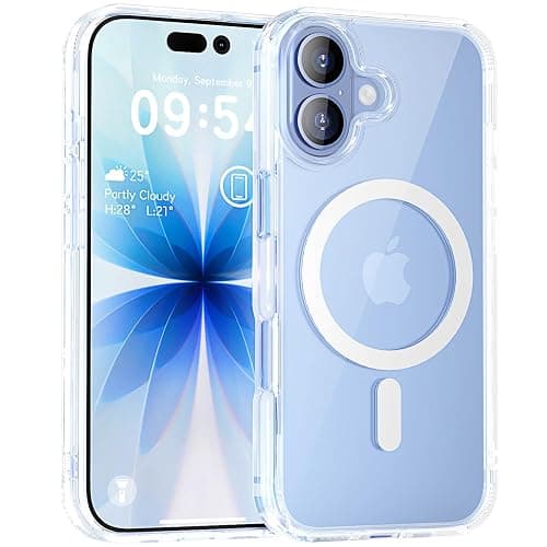 MOCCA Clear Case for iPhone 17,Clear | Anti-Yellowing | 16ft Drop | Compatible with MagSafe | Crystal Clear & Anti-Slip | Raised Camera & Screen Lip | Ultra-Slim - Image 1