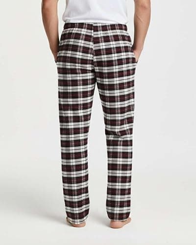 Real Essentials 3 Pack: Men's Soft Cotton Flannel Pajama Pants PJ Lounge Bottoms Elastic Waist Pockets (Big and Tall) thumbnail 3