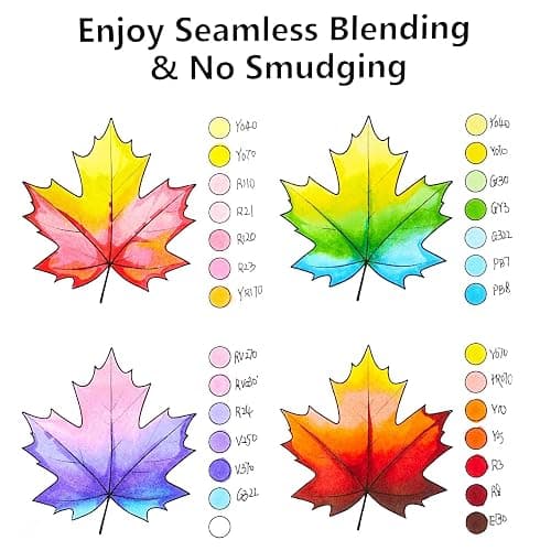 SFAIH Alcohol Markers Fine & Chisel - 101 Colors Double Tipped Art Markers for Adult Coloring Sketch Illustration Comics, Gifts for Artist Adult - Greeting Card & Faux Leather Lining, Refillable Ink thumbnail 4