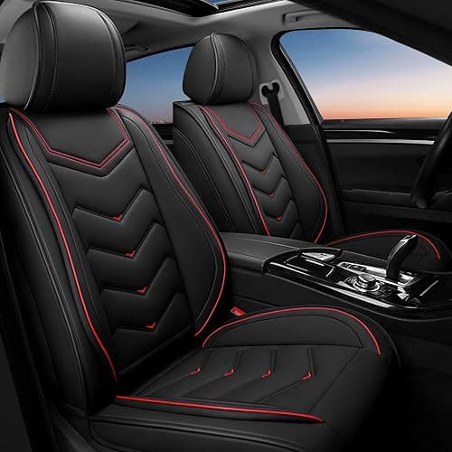 ACDY Car Seat Covers Fit for Ford F-150/F-250/F-350 2009-2026, Stylish Sport Seat Cover, Waterproof Wear-Resistant Premium Car Seat Cover，Ford F-150 2025 Seat Covers. (2 Pcs Front/Black) - Image 1