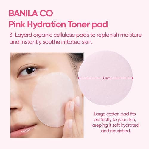 BANILA CO Clean it Zero Pink Hydration Toner Pad | Vegan Korean 3-Layered Pads | Hyaluronic Acids and Vitamin Complex to Moisturize and Soothe Skin | Hypoallergenic, Alcohol Free (70 Pads) - PINK HYDRATION (70EA) thumbnail 4