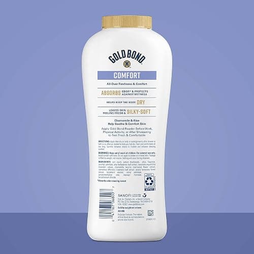 Gold Bond Comfort Body Powder, 10 oz., Talc-Free, Fresh Clean Scent With Aloe & Chamomile thumbnail 3