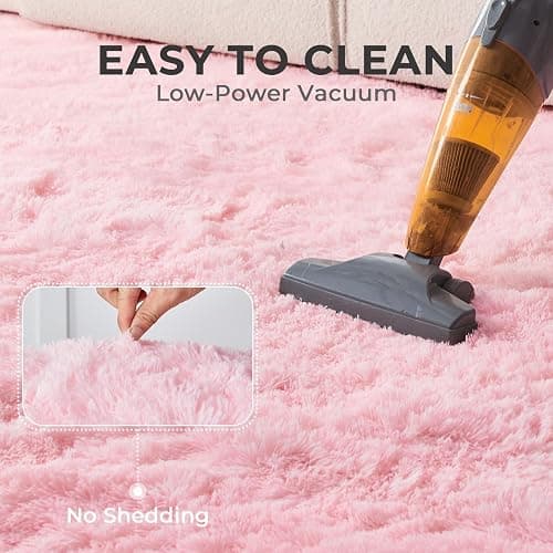 OPPODREAM 4x6 Pink Rugs for Bedroom, Ultra-Soft Fluffy Area Rugs for Living Room, 4 x 6 Shag Carpet for Nursery, Kids, Girl, Boy, Baby, Plush, Fuzzy, Shaggy, Cute Home Decor thumbnail 6