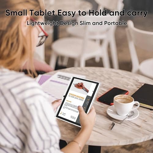 HNVHNV Android 15 Tablet 7 Inch Tablet, 9GB RAM 32GB ROM 1TB Expansion, Quad-core Processor, Dual Camera, 5G/2.4G WiFi, Bluetooth, Parental Control, Drop-Proof Case (Pink) thumbnail 6