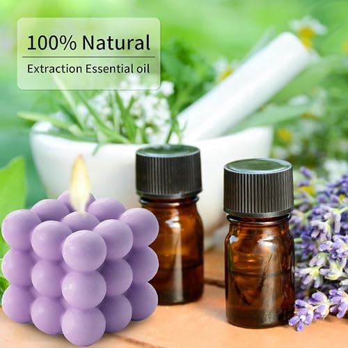 Aokala Scented Bubble Candles Gifts Set for Women, Large Candles for Home Decor Scented, 2 x 5.4 oz Soy Wax Aromatherapy Candles, Cube Aesthetic Candle, Ideal Gifts for Valentines Day, Mother's Day thumbnail 4