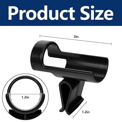 Shupakul Bucket Rod Holder - Durable Ice Fishing Pole Rack for Almost Any Ice Rods on Your Bucket (Black) thumbnail 2