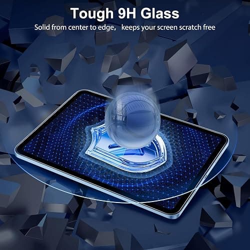 SPARIN Screen Protector for iPad A16 2025 11th (11 Inch) /10th Generation 2022 (10.9 Inch), 2 Pack Tempered Glass for iPad 11/10 Gen, Case Friendly, Anti-Scratch, Touch Sensitive thumbnail 5
