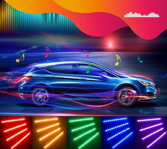 Govee Car LED Lights, RGB Smart Car Interior Lights, App Control | DIY Mode and Music Mode, 2 Lines Design LED Lights for Cars with Car Charger, 12V thumbnail 9