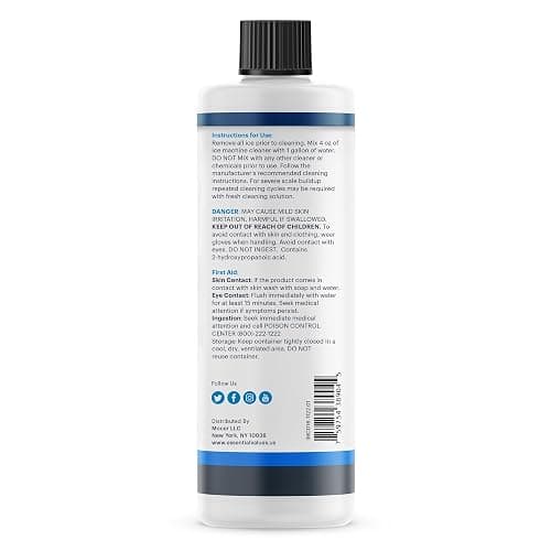 Essential Values Ice Machine Cleaner and Descaler 16 fl oz - Ice Maker Cleaner and Descaler - Compatible with All Major Brands (Scotsman, KitchenAid, Affresh, Opal, Manitowoc) thumbnail 9