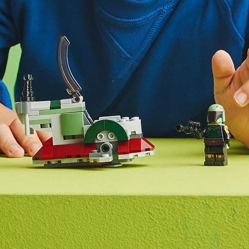 LEGO Star Wars Boba Fett's Starship Microfighter 75344, Building Toy Vehicle with Adjustable Wings and Flick Shooters, The Mandalorian Set for Kids thumbnail 4