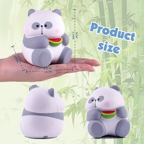 Anboor Panda Squishies Slow Rising Toys for Kids - Soft Cute Panda Foam Squishies Jumbo Animal Fidget Sensory Toys for Party Favors thumbnail 2