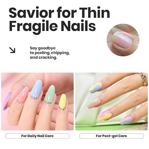 Beetles Pastel Nail Polish Set -6 Colors Pink Blue Yellow Nude Pink Purple Nail Polish Set Quick Dry Finger DIY Air Dry Nail Art Salon Home Pastel Reverie Gift for Women thumbnail 5