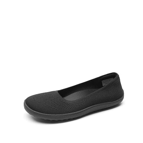 DREAM PAIRS Womens Ballet Wide Toe Arch Support Knit Flats | Foldable, Easy to be Tucked, Non-slip, Breathable Comfort Barefoot Flats Shoes thumbnail 4