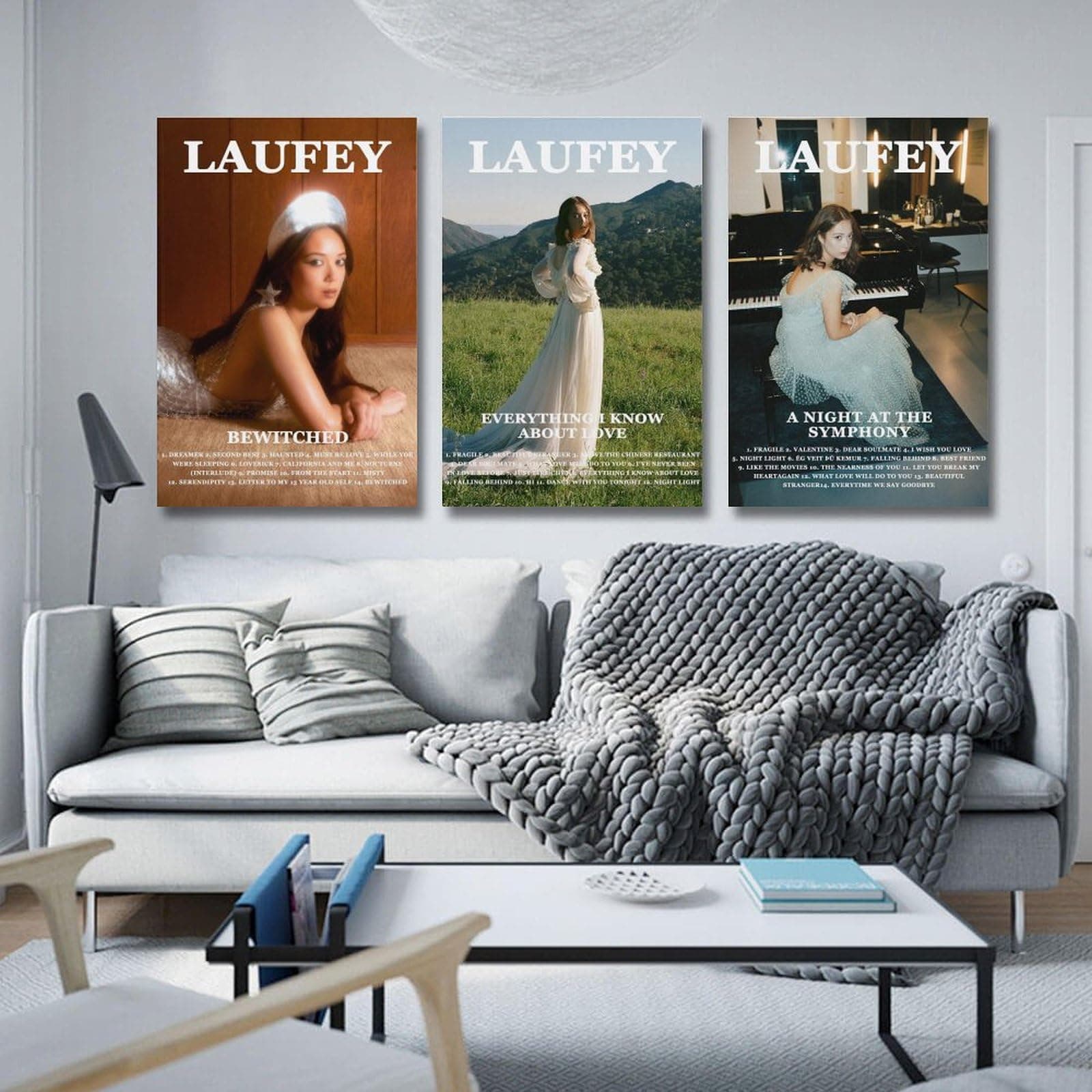 Laufey Poster Music Album Vintage Poster A Set of 3 Canvas Posters Room Aesthetic Festival Family Bedroom Decor Wall Art Home12x18inch(30x45cm)-3pcs Style-3 thumbnail 3