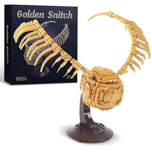 Golden Snitch Building Blocks Set Compatible with Lego Particle Size,Unique Harry Snitch Design Model Decoration,Creative Gift for 6+ Boys,Girls or Adults - Image 1