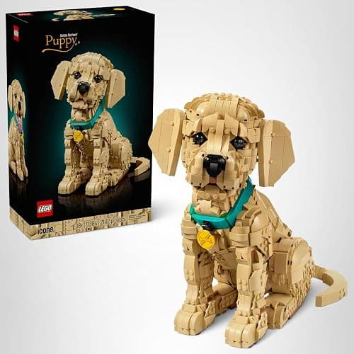 LEGO Icons Golden Retriever Puppy Building Set for Adults, Ages 18+ - Gift for Birthdays - Decor for Home, Bedroom, or Book Shelf - Posable Dog Figure - 11384 thumbnail 8