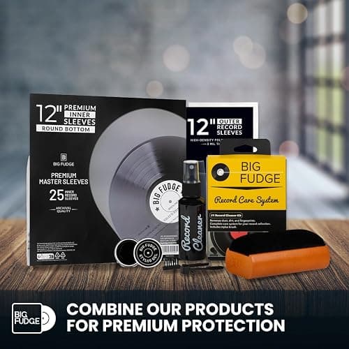 Big Fudge Vinyl Record Cleaning Kit - 4-in-1 Record Cleaner Solution - Includes Ultra-Soft Velvet Record Brush, Cleaning Liquid, Stylus Brush and Storage Pouch thumbnail 8