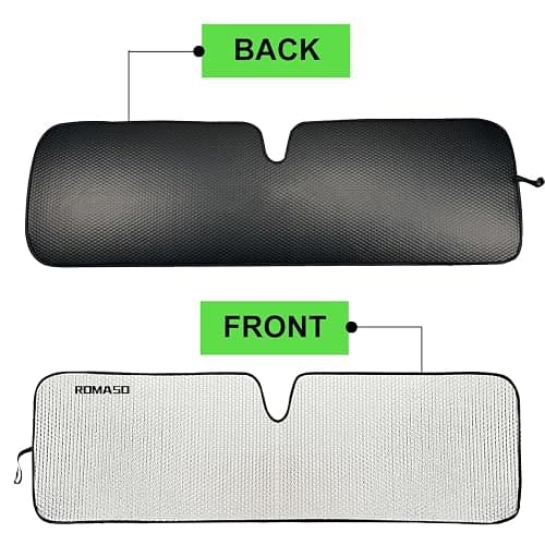 Windshield Sun Shade for Jeep,Windshield Sunshade for Wrangler TJ JK JL1997-2024,Sun Shade Windshield Cover for Jeep,UV Ray & Heat Block Windshield Shades thumbnail 3
