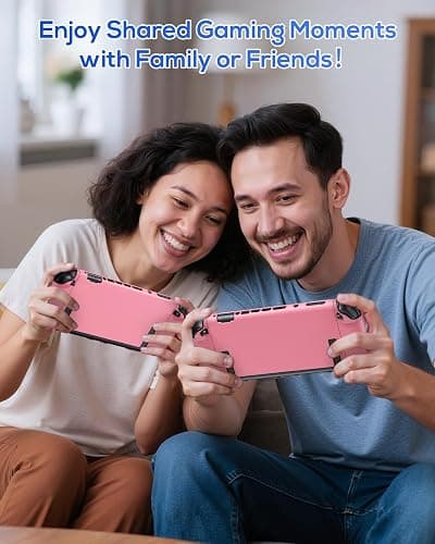 FYOUNG Switch 2 Case Pink, Slim Protective Hard Shell for Nintendo 2 | Switch 2 Accessories with Screen Protector, 8 Thumb Grip, Scratch&Shock Protection Cover (Solid Pink, Switch 2 7.9inch) thumbnail 7
