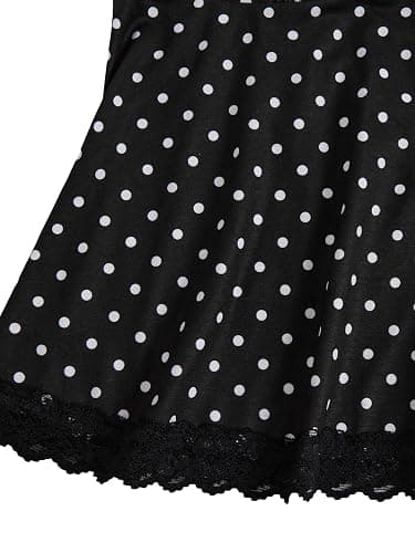 SOLY HUX Womens Y2K Lace Cami Sleeveless Striped Spaghetti Strap Camisole Gothic Babydoll Tops thumbnail 6