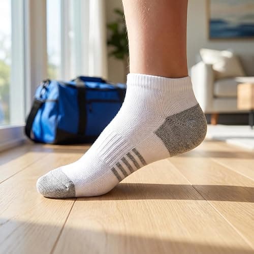 Looknniy 16-30 Pairs Boys Low Cut Ankle Socks Kids Crew Athletic Breathable Cushion Sole Socks for Running Hiking thumbnail 5