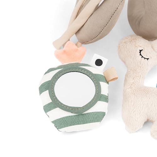 Done by Deer Lalee Sand Activity Spiral Baby Toy - Sensory Cactus, Mirror, and Crinkle Sound for Cots, Car Seats, Strollers, and Prams - Perfect Travel Companion thumbnail 5