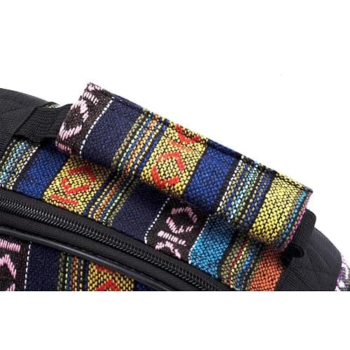 Glenmi 40 41 Inch Acoustic Guitar Case Gig Bag With 3D Pockets,Neck Protector Pillow Pad,Bohemian Style,12mm Sponge Padded thumbnail 4